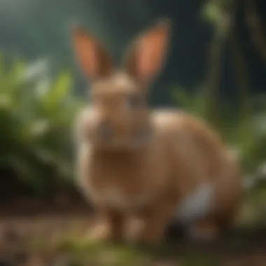 Various rabbit species in their natural habitats, emphasizing biodiversity.