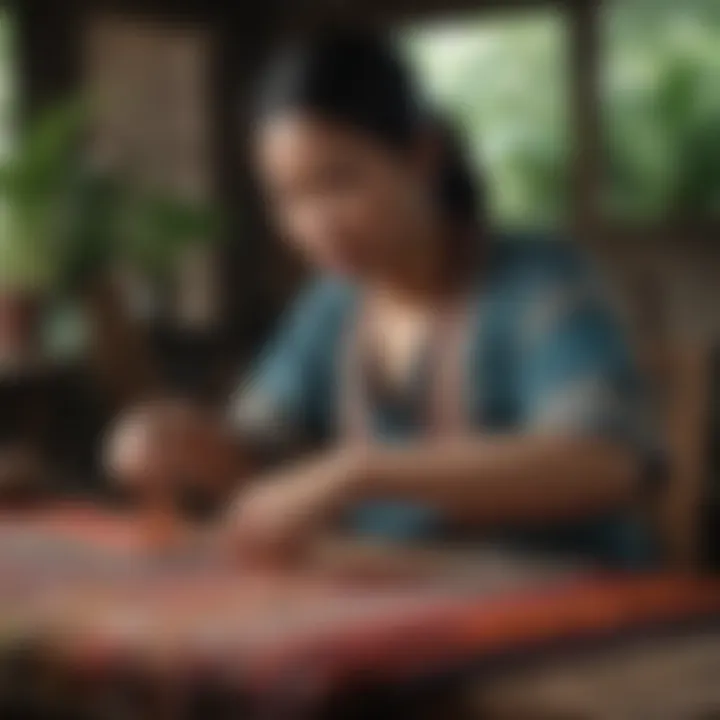 Laotian Textile Weaving Artistry