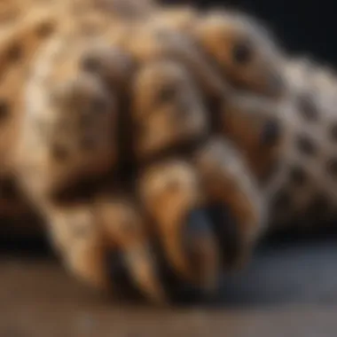 Intricate Design of Cheetah's Foot