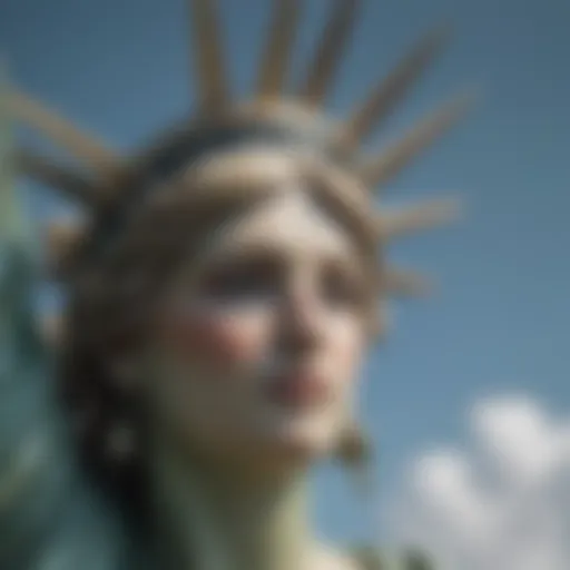 Ethereal Elegance: The French Statue of Liberty's Delicate Features