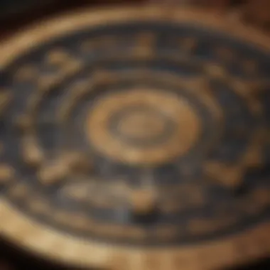 An intricate celestial map showcasing the alignment of stars in Chinese astrology