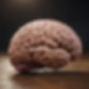 Illustration showing brain activity during rapid cognitive processing