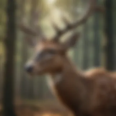 Majestic Deer Spirit Animal Portraying Grace and Sensitivity