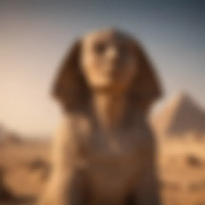 Sphinx at the Giza Plateau in Egypt