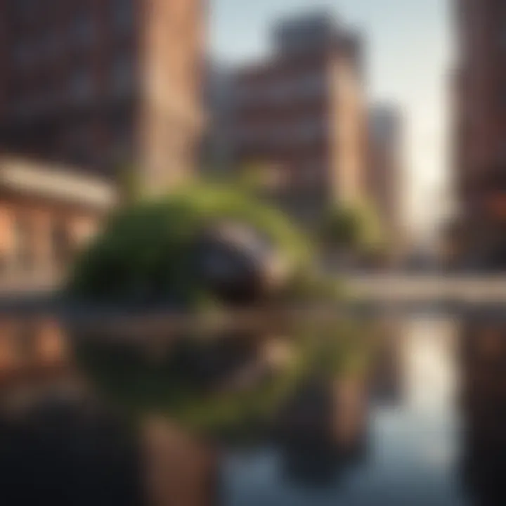 Urban Heat Island Phenomenon - Cityscape Under High Temperatures