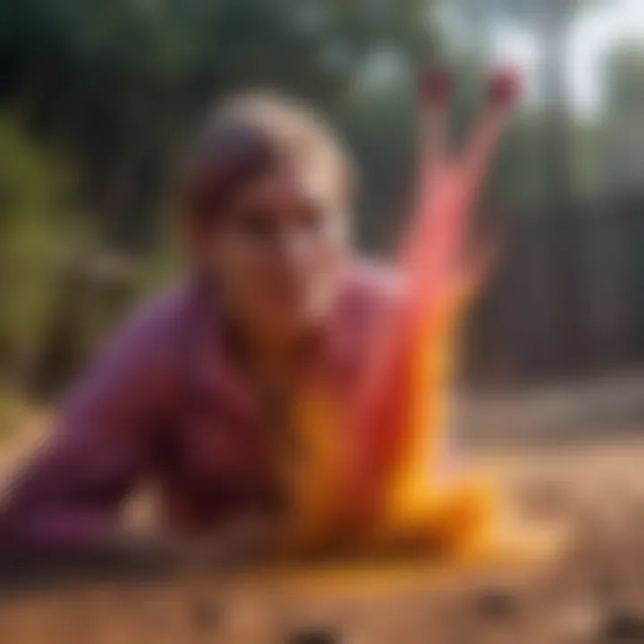 Vibrant Holi Powder Bursting in Air