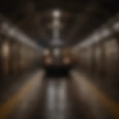 Vintage Subway Train Tunnel