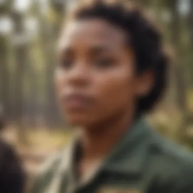 Portrait of a civil rights activist standing strong and confident