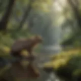 A serene nature landscape showcasing a diverse habitat