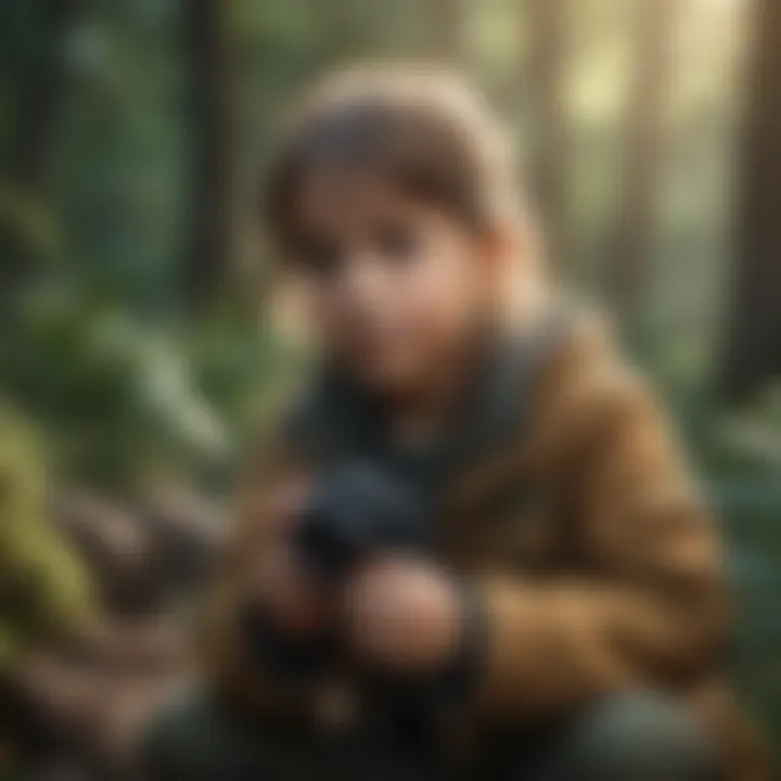 Children engaging in a nature conservation activity