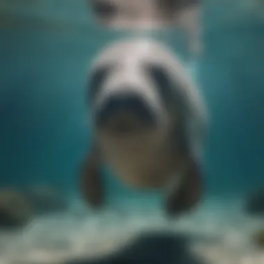 Majestic Manatee in Crystal Clear Waters