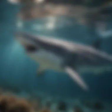 Whaleshark Feeding on Plankton in Sunlit Waters