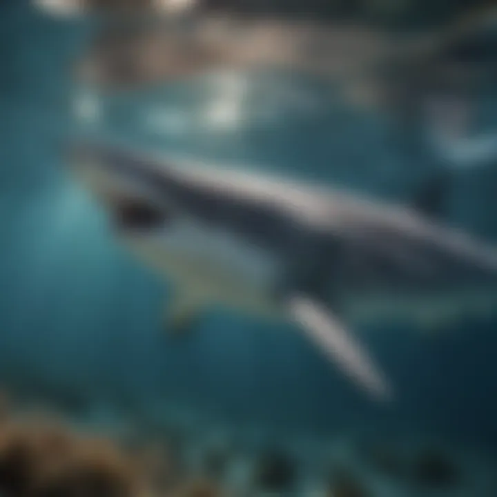 Whaleshark Feeding on Plankton in Sunlit Waters