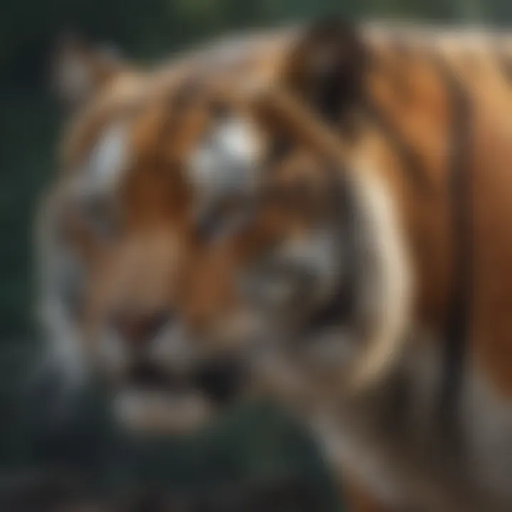 Map showing the geographical distribution of tiger subspecies