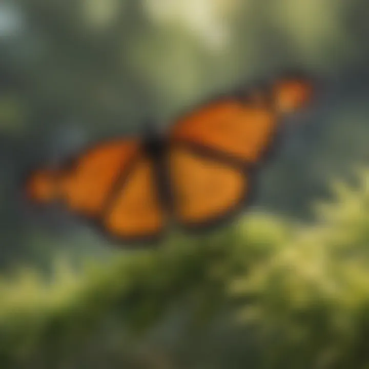 Educational materials on the life cycle of the monarch butterfly.