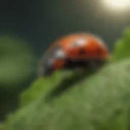Close-up of a ladybug on a leaf