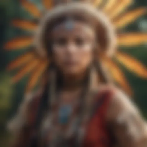 Vibrant Traditional Dancing Traditional Native American dance performance showcasing vibrant regalia