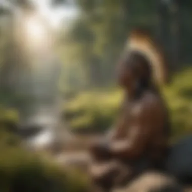 Sacred Natural Landscape A scenic view of a sacred natural site significant to Native American tribes