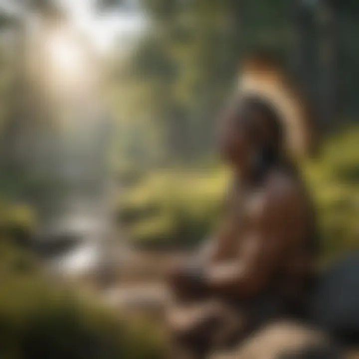 Sacred Natural Landscape A scenic view of a sacred natural site significant to Native American tribes