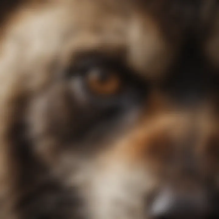 Close-up of a wolverine showcasing its fur texture