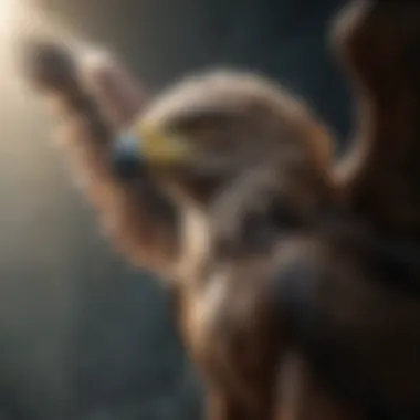 The Divine Metamorphosis of Zeus Zeus transforming into an eagle for his divine purpose